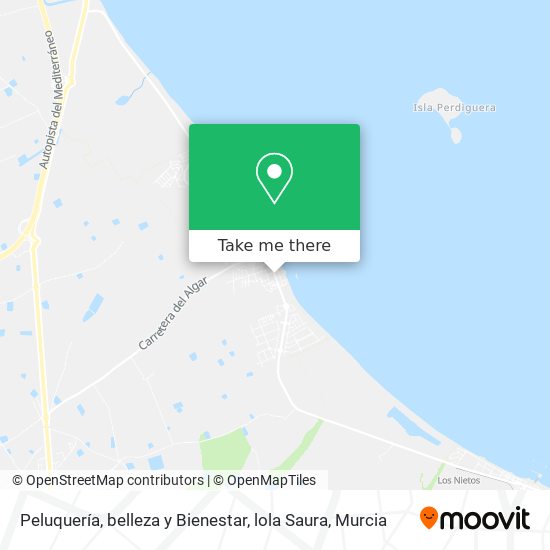 Peluquería, belleza y Bienestar, lola Saura map