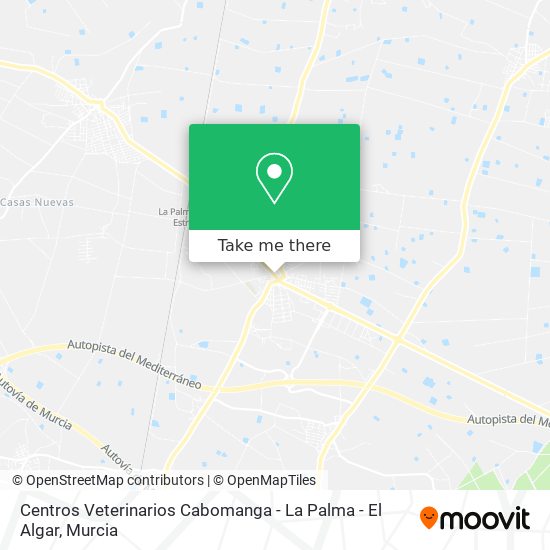 Centros Veterinarios Cabomanga - La Palma - El Algar map