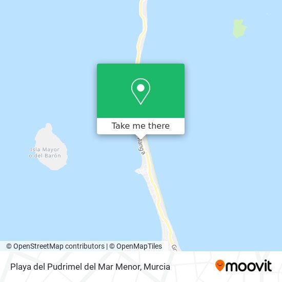 Playa del Pudrimel del Mar Menor map