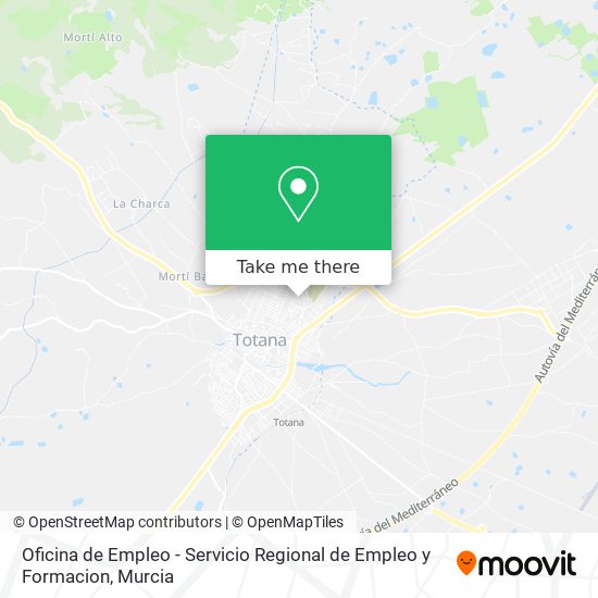 Oficina de Empleo - Servicio Regional de Empleo y Formacion map