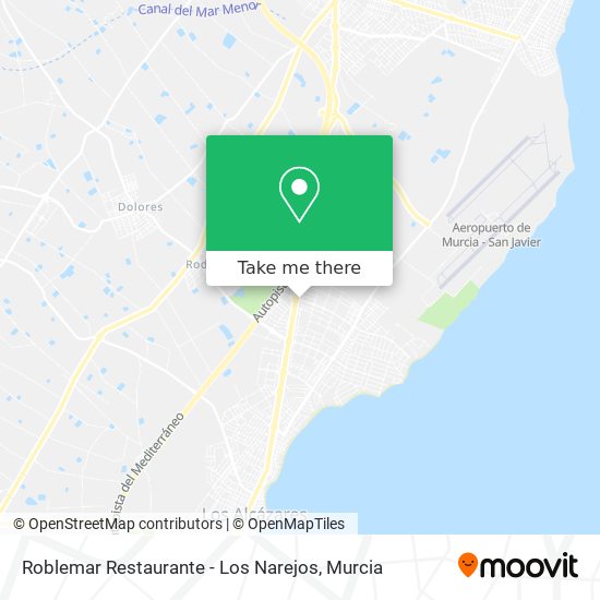 mapa Roblemar Restaurante - Los Narejos