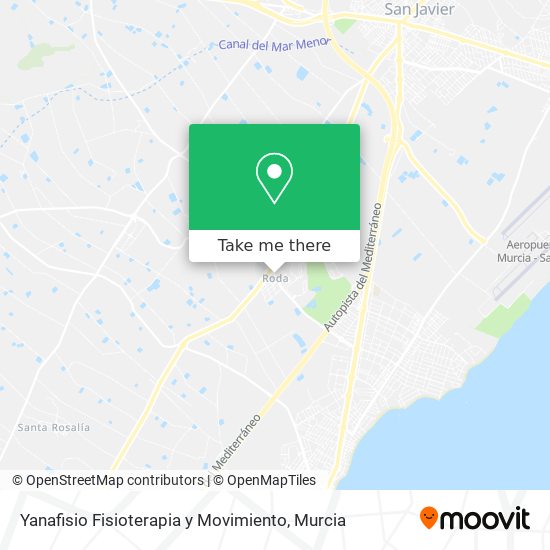 Yanafisio Fisioterapia y Movimiento map