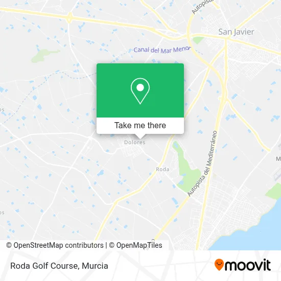 mapa Roda Golf Course