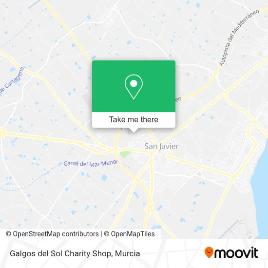 Galgos del Sol Charity Shop map