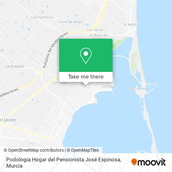 Podología Hogar del Pensionista José Espinosa map