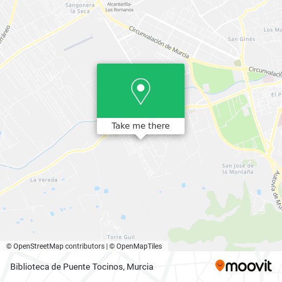 Biblioteca de Puente Tocinos map