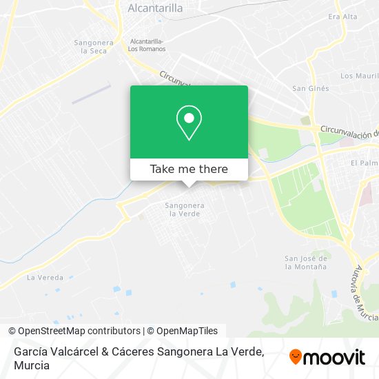 García Valcárcel & Cáceres Sangonera La Verde map