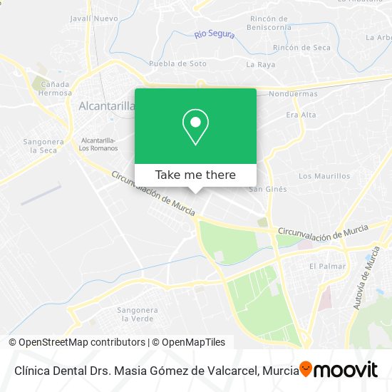 Clínica Dental Drs. Masia Gómez de Valcarcel map