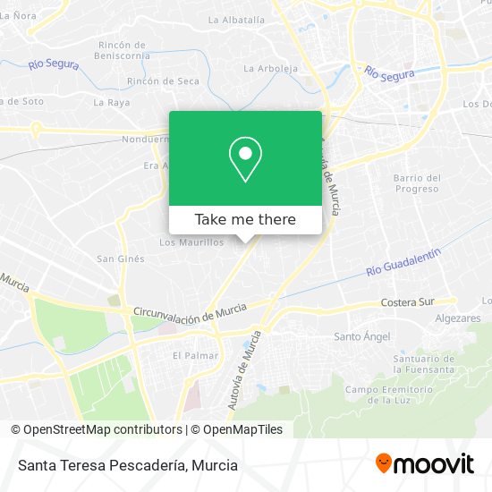 Santa Teresa Pescadería map