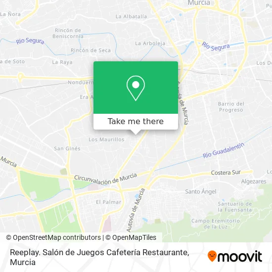 Reeplay. Salón de Juegos Cafetería Restaurante map