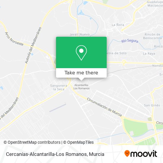 Cercanías-Alcantarilla-Los Romanos map
