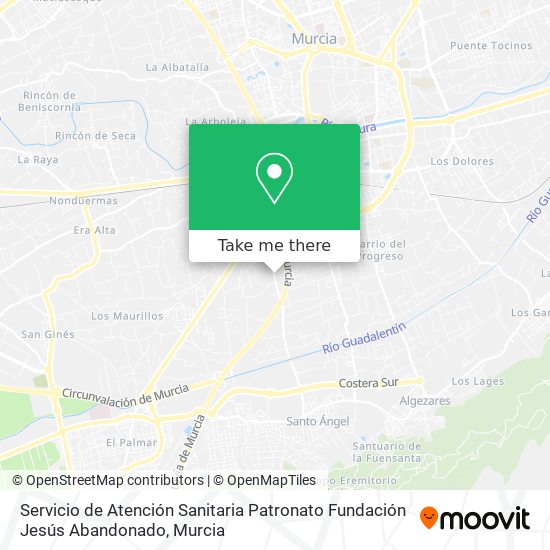 Servicio de Atención Sanitaria Patronato Fundación Jesús Abandonado map