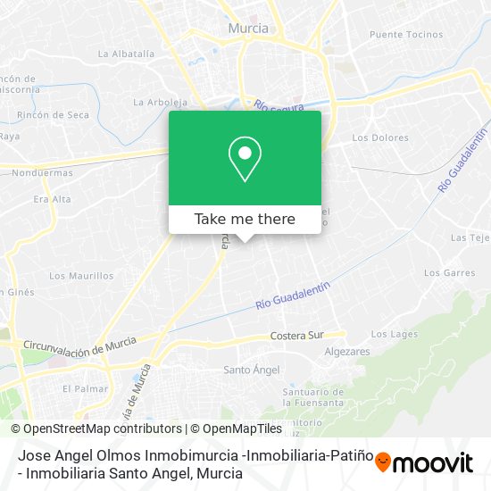 mapa Jose Angel Olmos Inmobimurcia -Inmobiliaria-Patiño - Inmobiliaria Santo Angel