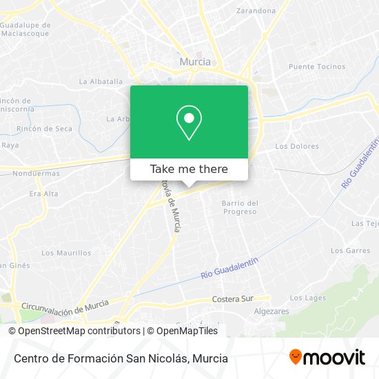 Centro de Formación San Nicolás map