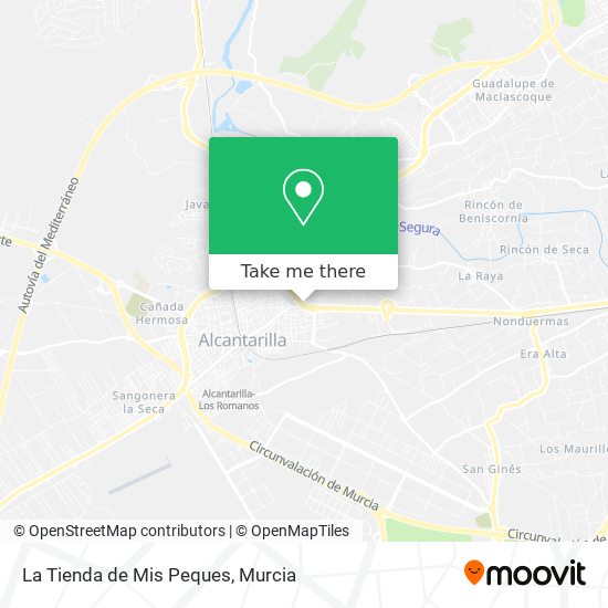 La Tienda de Mis Peques map