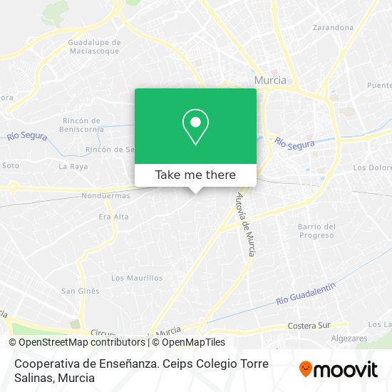 Cooperativa de Enseñanza. Ceips Colegio Torre Salinas map