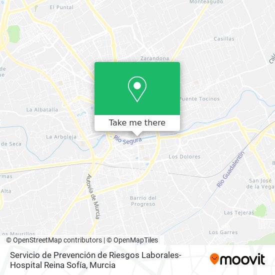 Servicio de Prevención de Riesgos Laborales-Hospital Reina Sofía map