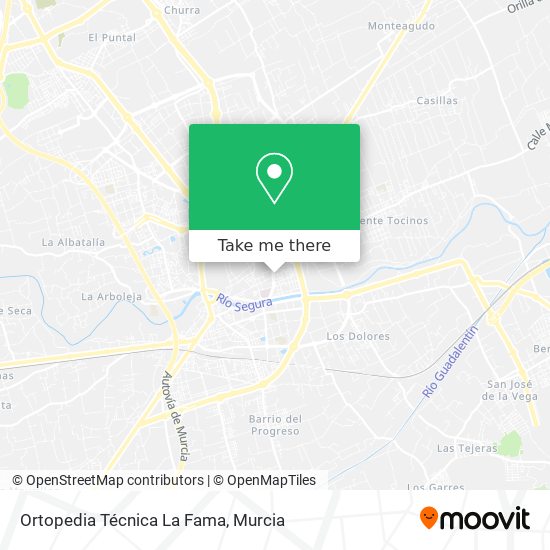 Ortopedia Técnica La Fama map