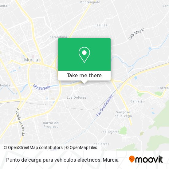 Punto de carga para vehículos eléctricos map