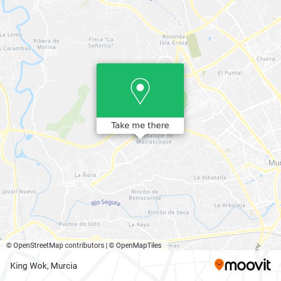 King Wok map