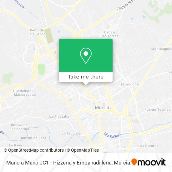 Mano a Mano JC1 - Pizzería y Empanadillería map