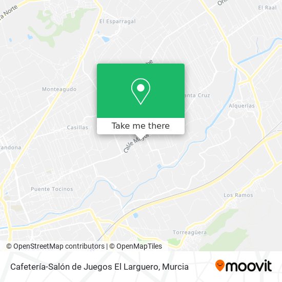 Cafetería-Salón de Juegos El Larguero map