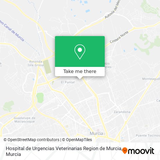 Hospital de Urgencias Veterinarias Region de Murcia map