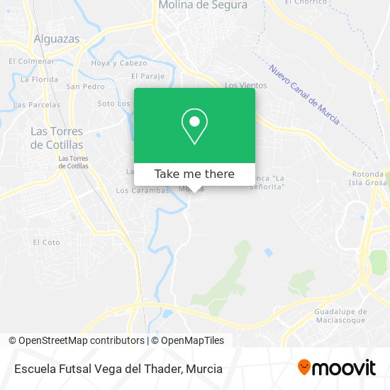 Escuela Futsal Vega del Thader map
