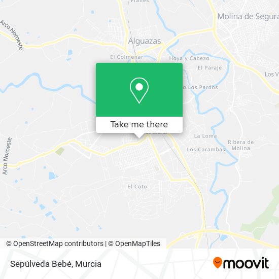 Sepúlveda Bebé map