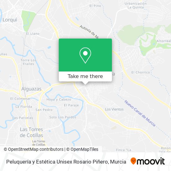 Peluquería y Estética Unisex Rosario Piñero map