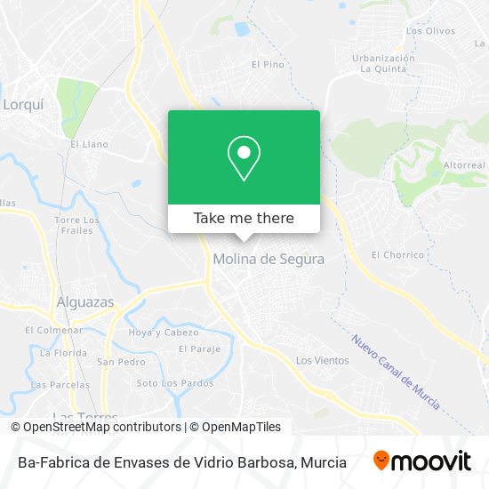 Ba-Fabrica de Envases de Vidrio Barbosa map