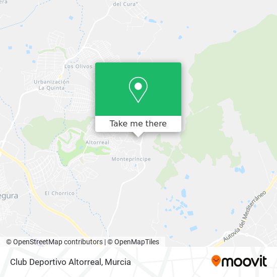 mapa Club Deportivo Altorreal