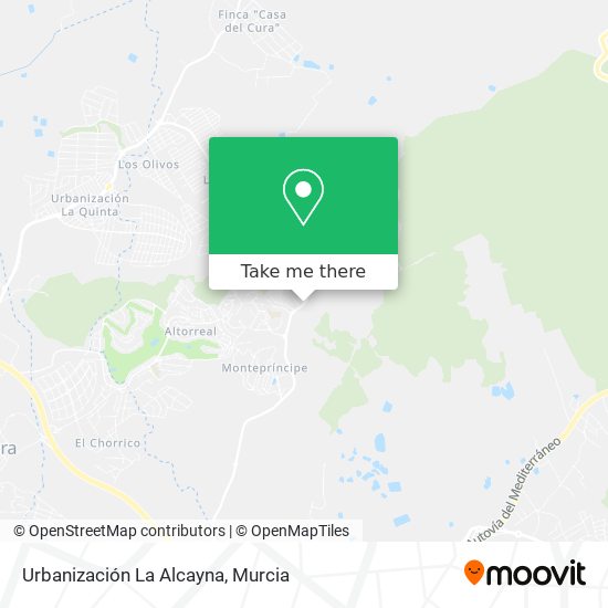 Urbanización La Alcayna map