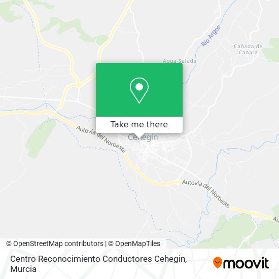 Centro Reconocimiento Conductores Cehegin map