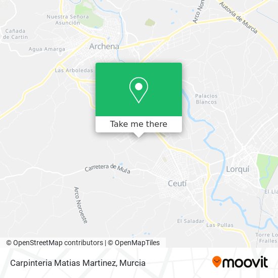 Carpinteria Matias Martinez map
