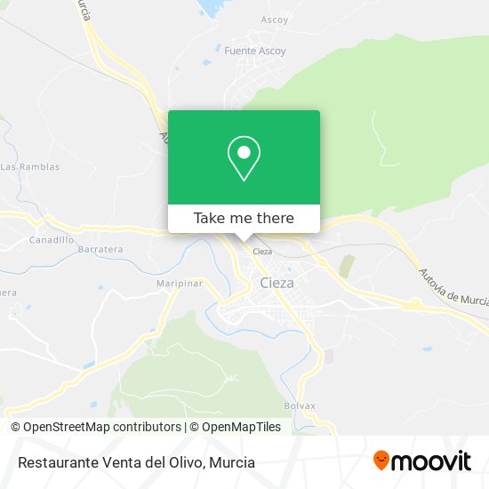Restaurante Venta del Olivo map