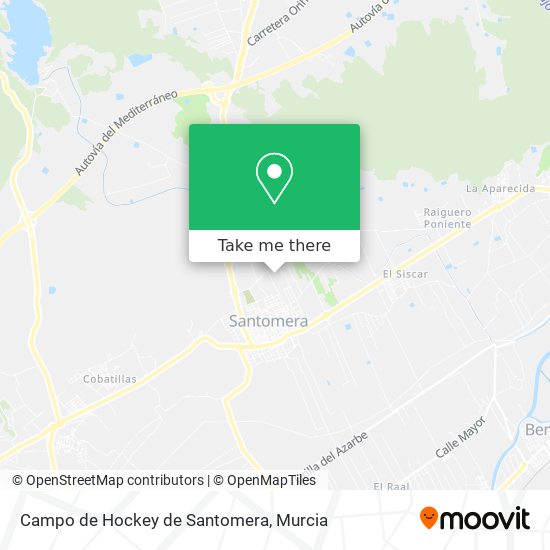 Campo de Hockey de Santomera map