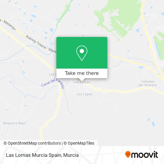 Las Lomas Murcia Spain map