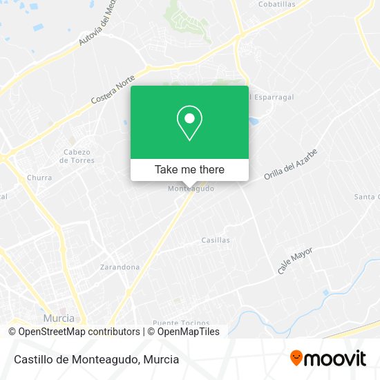 Castillo de Monteagudo map