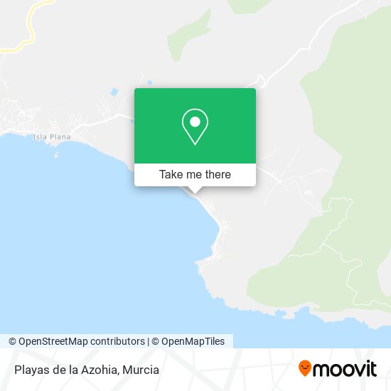 mapa Playas de la Azohia