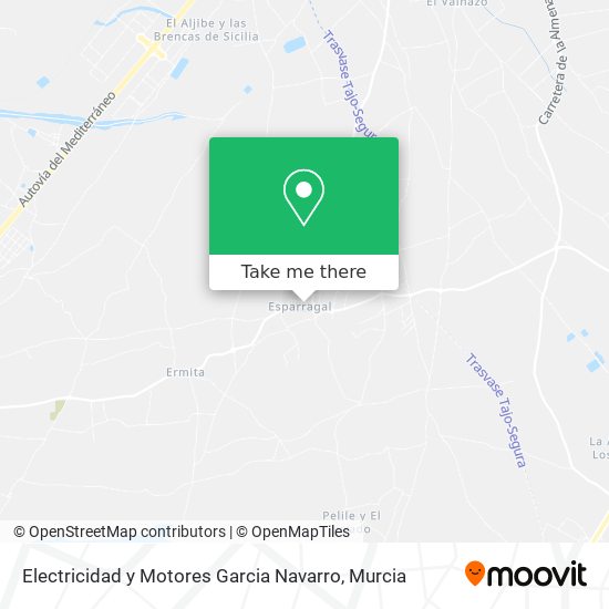 mapa Electricidad y Motores Garcia Navarro