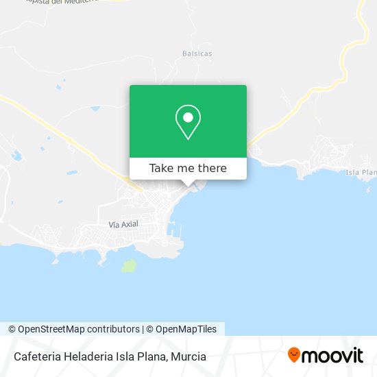 Cafeteria Heladeria Isla Plana map