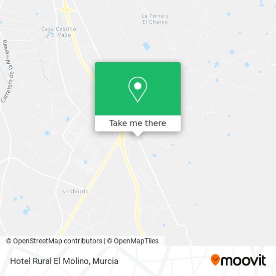 mapa Hotel Rural El Molino