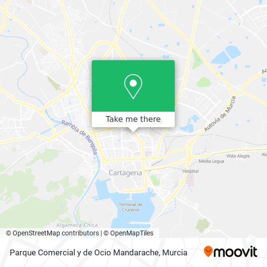 mapa Parque Comercial y de Ocio Mandarache