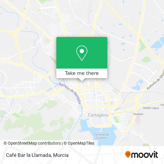 Café Bar la Llamada map