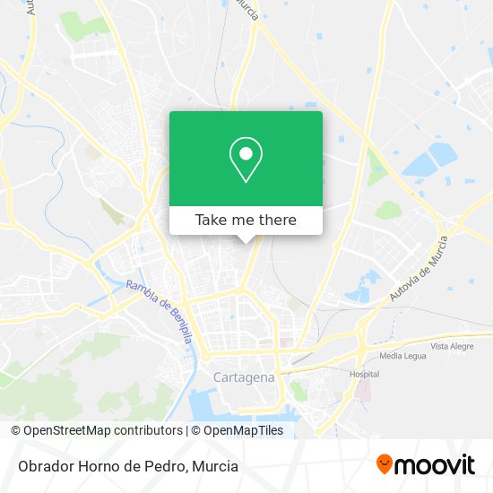 mapa Obrador Horno de Pedro