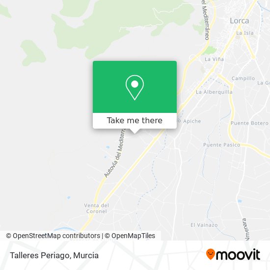 Talleres Periago map