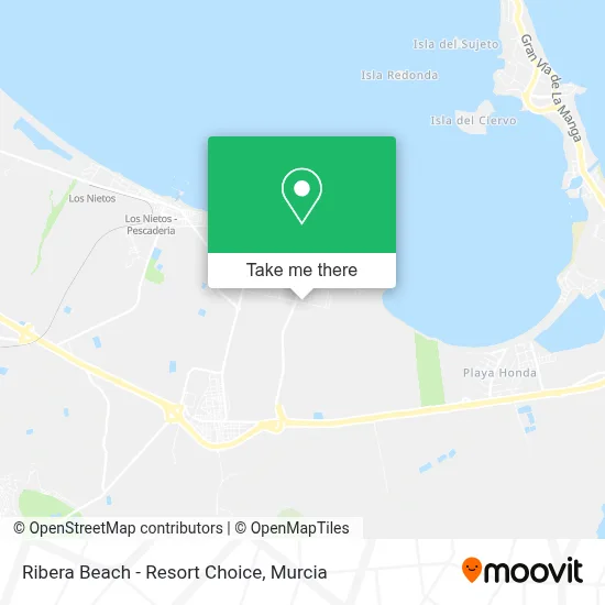 Ribera Beach - Resort Choice map