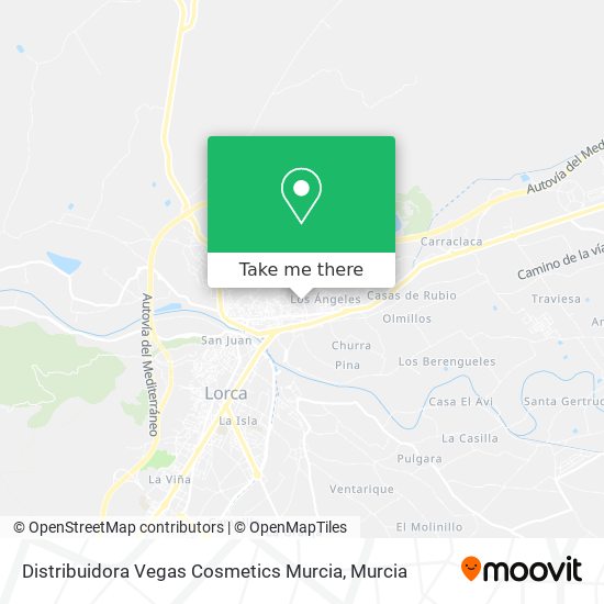 Distribuidora Vegas Cosmetics Murcia map