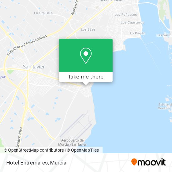 mapa Hotel Entremares